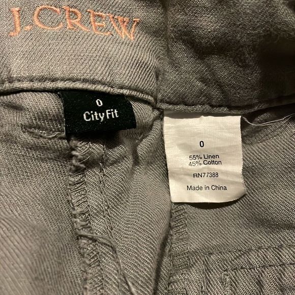 J. Crew City fit relaxed Comfortable wide leg linen cotton blend pants - Picture 2 of 3